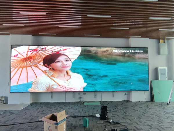 汾阳P1.53led小间距屏安装案例